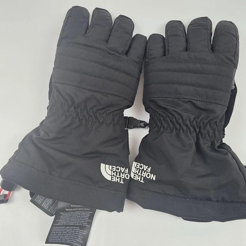 The North Face Gloves Boys Large Black DryVent Insulated Winter Snow Ski